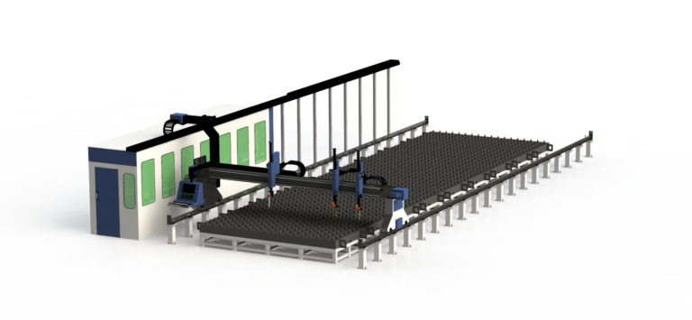 COMBINE PLASMA & OXY-FLUE CUTTING MACHINE